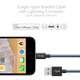 Illustration for article titled (Up To 70% Off) Qouya iPhone Charger,MFi Certified Lightning Cable 3 Pack Extra Long Nylon Braided USB Charging Compatible at only $2.99 With Free Shipping